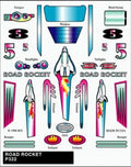 PineCar 322 Stick on Decal/Road Rocket