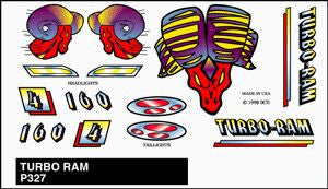 PineCar 327 Stick on Decal/Turbo Ram