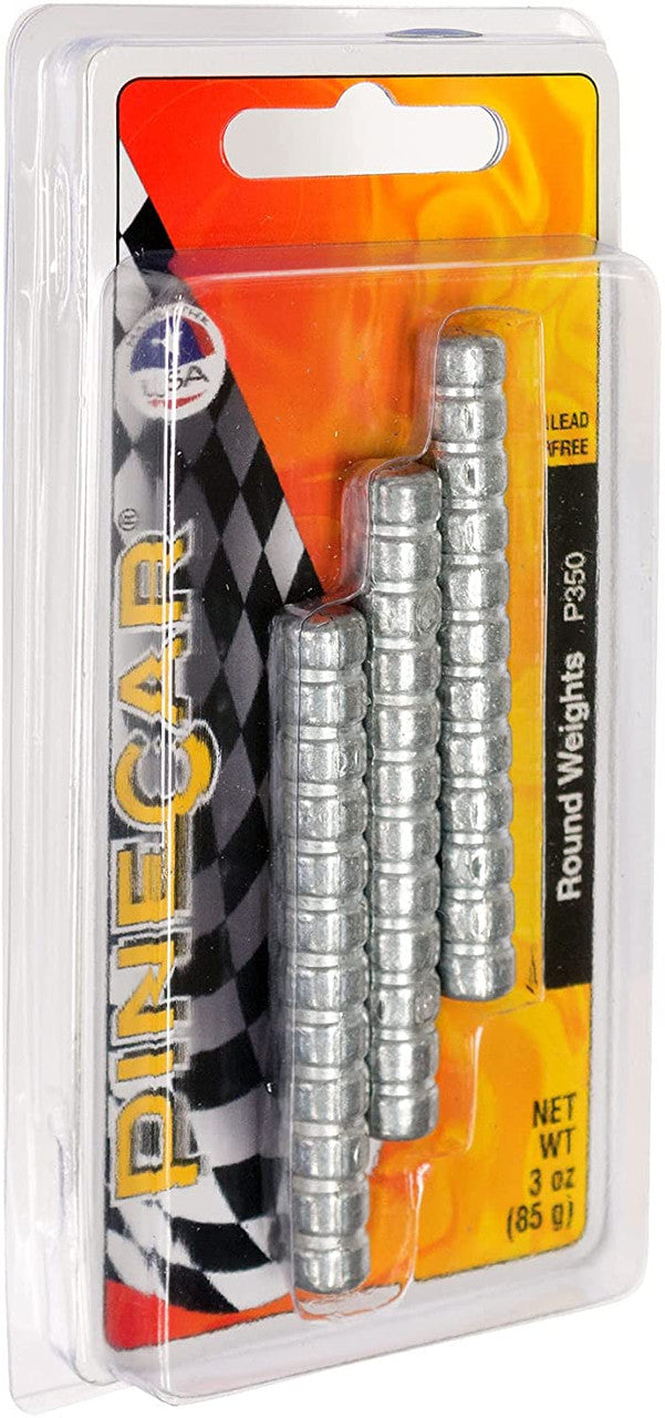 PineCar 350 Round Weights - 2.5oz
