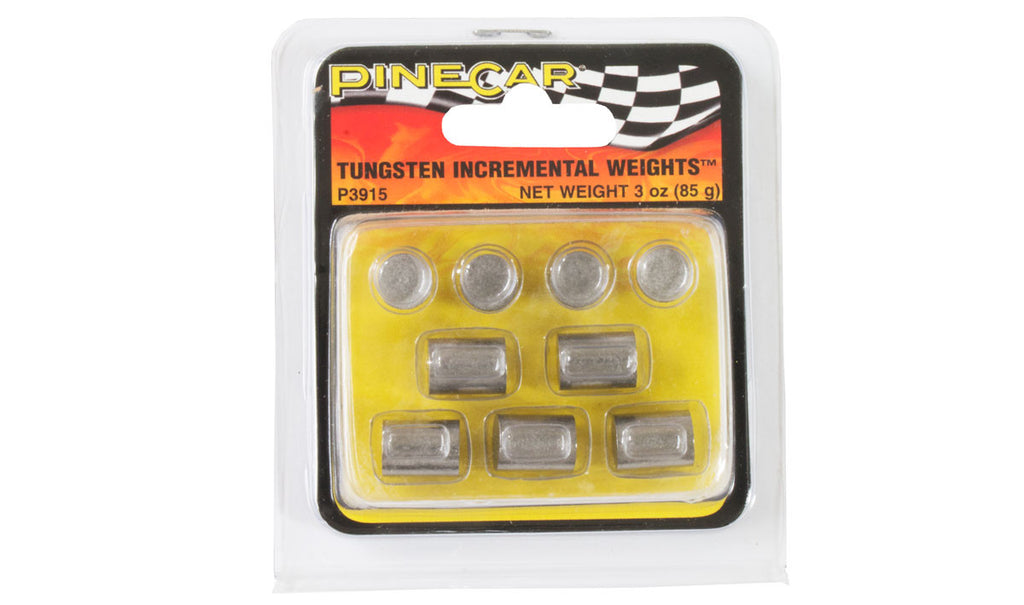 PineCar 3915 Tungsten Incremental Cylinder Weights 3 oz.