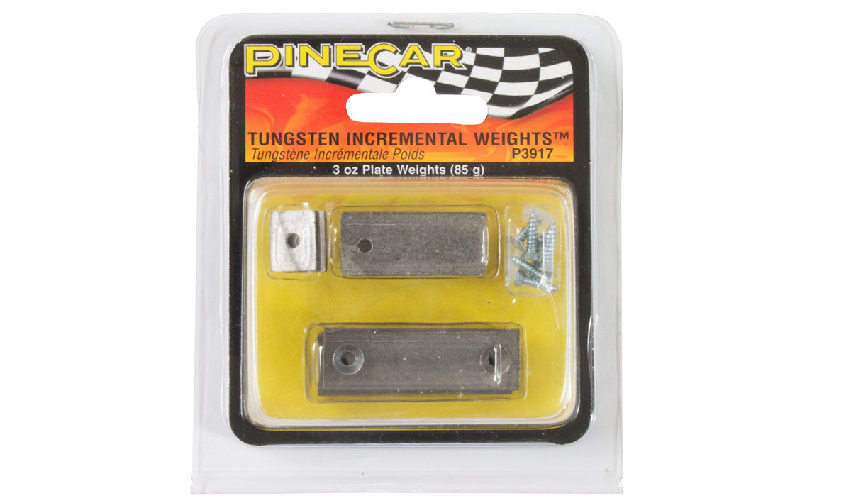 PineCar 3917 Tungsten Incremental Plate Weights 3 oz.