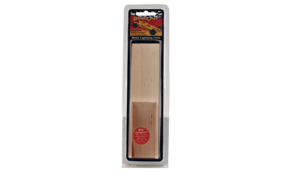 PineCar 3969 White Lightning Pre-Cut Design