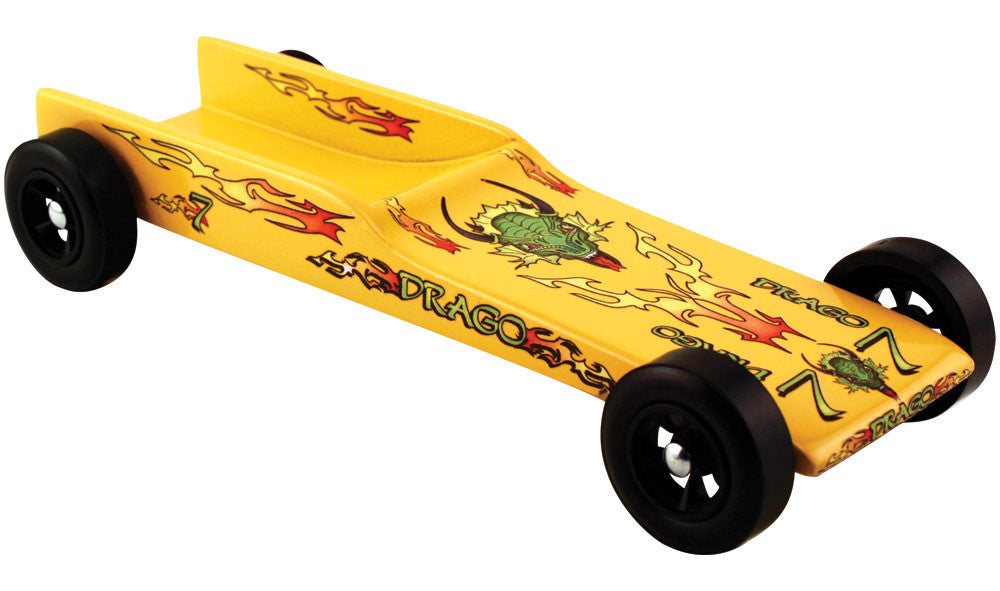 PineCar 3969 White Lightning Pre-Cut Design