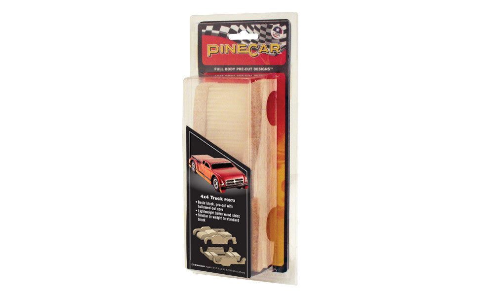PineCar 3973 Full Body Pre-Cut Designs 4 X 4 Truck