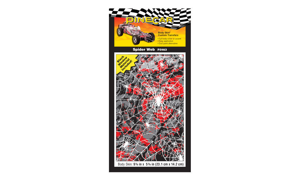PineCar 3983 Spider Web Custom Body Skin