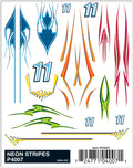 PineCar 4007 Dry Transfer/Neon Stripes
