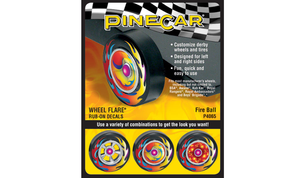PineCar 4065 Fire Ball Wheel Flare 4" X 2.5"