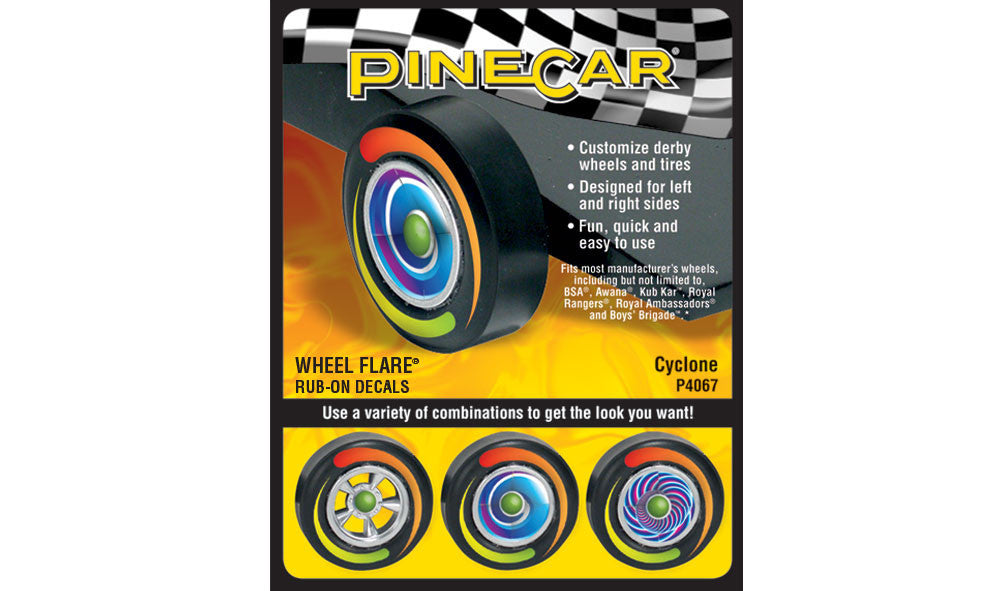 PineCar 4067 Cyclone Wheel Flare 4" X 2.5"