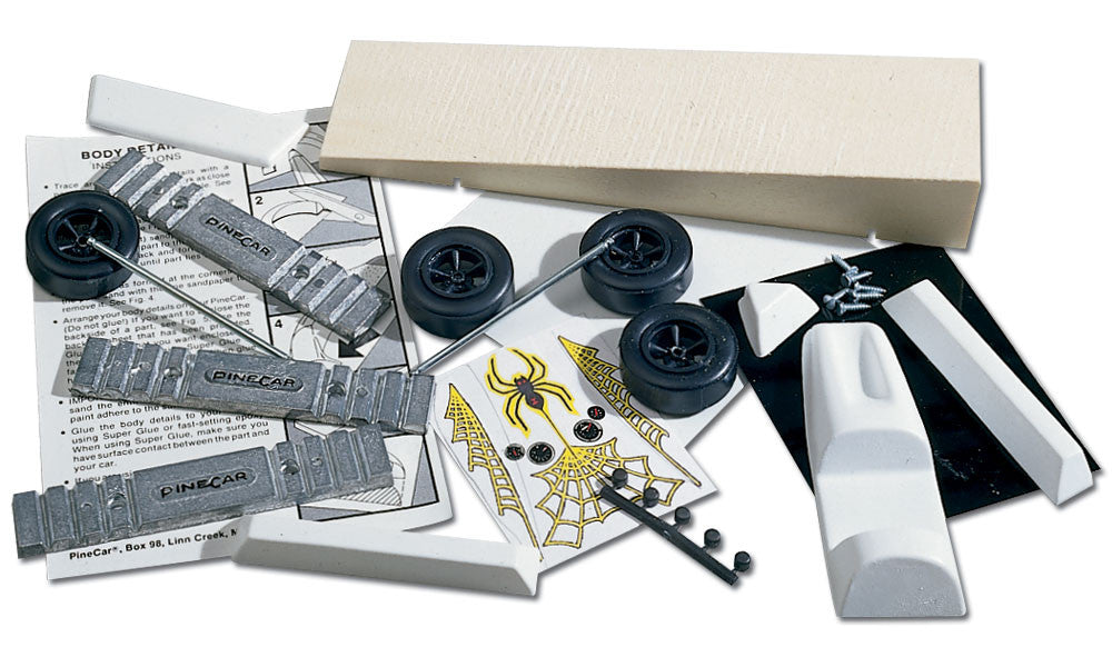 PineCar 420 Black Widow Designer Kit w/Wedge