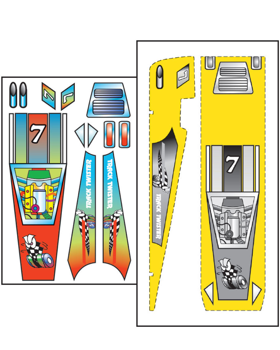 PineCar 475 Track Twister Template