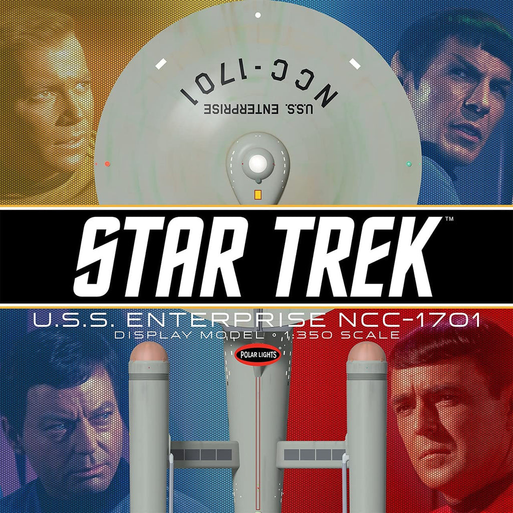 Polar Lights 978 Star Trek 1:350 Scale TOS U.S.S. Enterprise Prebuilt Display Movie Set Prop
