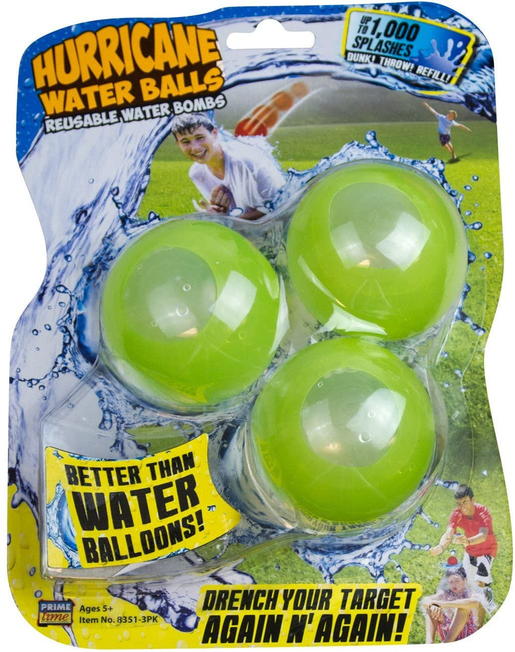 Prime Time Toys 83511 Hurricane Reuseable Water Balls 3-Pack