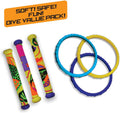 Prime Time Toys 84033 Dizzy Dive Power Pack (3 Dive Rings / 3 Dive Sticks)