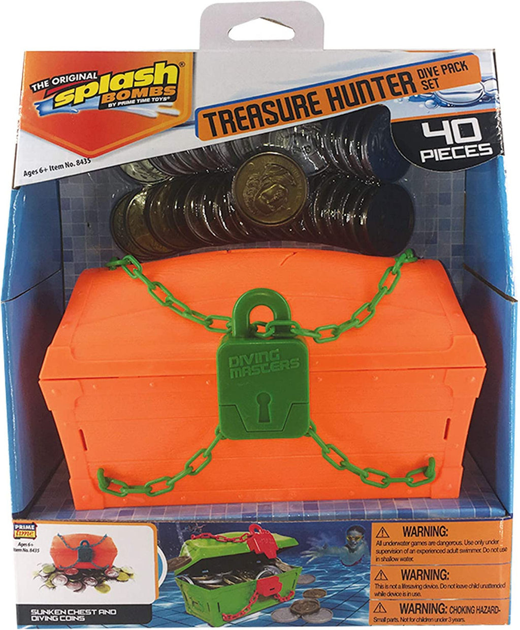 Prime Time Toys 84350 Treasure Hunter 40-pc Dive Pack
