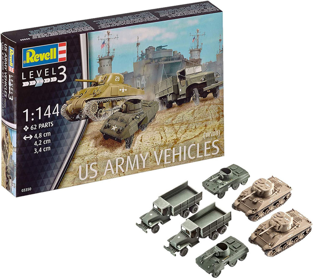 Revell 803350 Us Army Vehicles WWII Skill 4