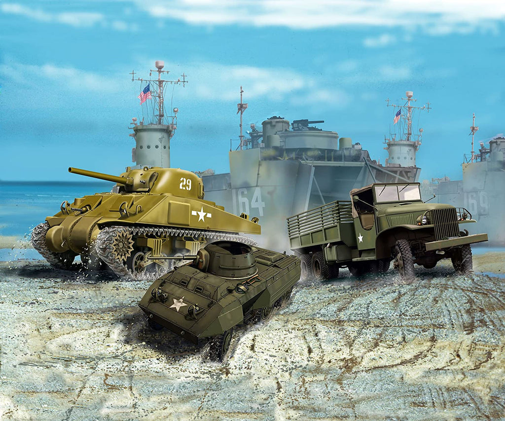 Revell 803350 Us Army Vehicles WWII Skill 4