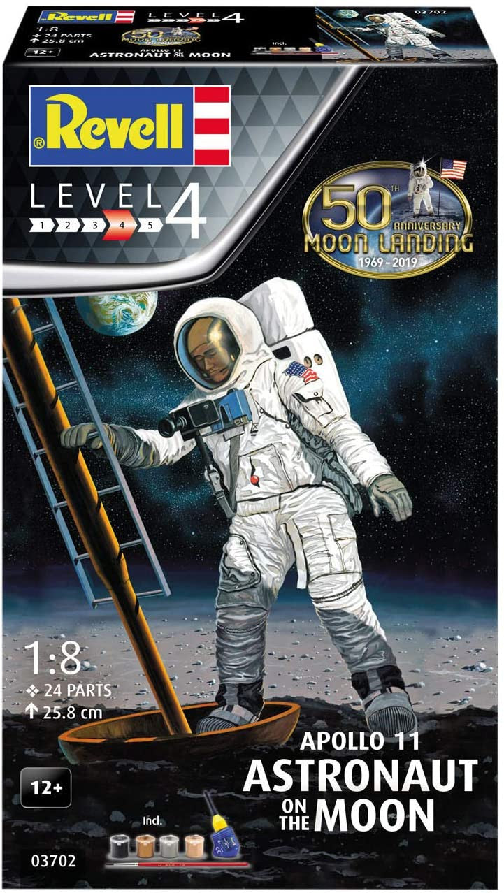 Revell 803702 Apollo 11 Astronaut On The Moon - Skill 4