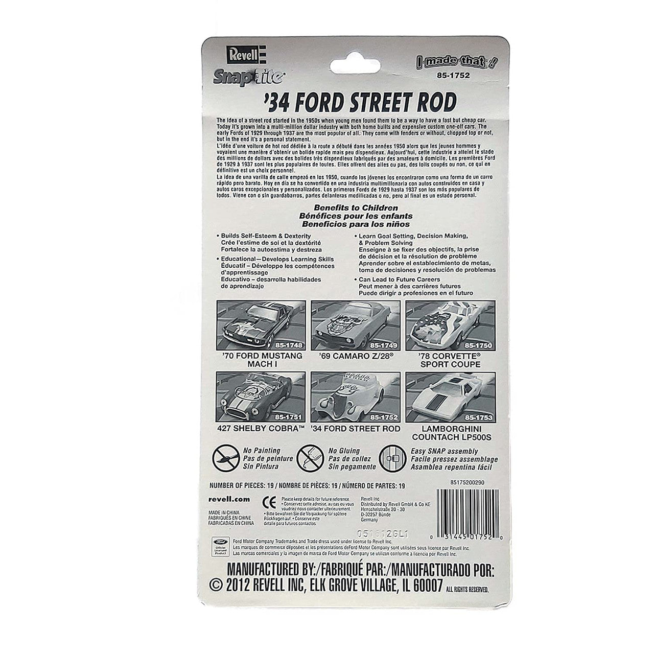 Revell 851752 Ford Street Rod Blister Pack - Skill 1
