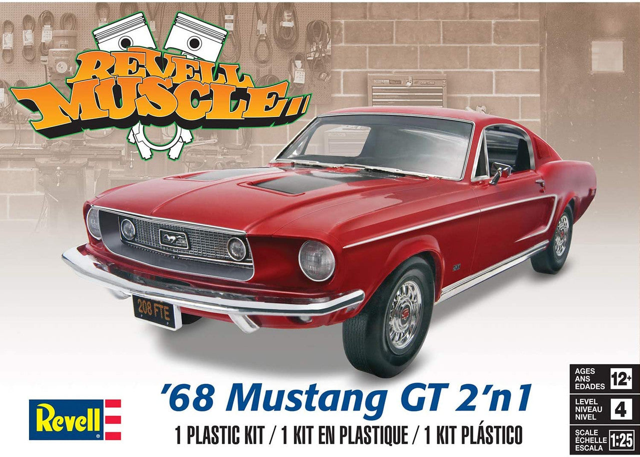Revell 854215 '68 Mustang GT 2n1 1/25