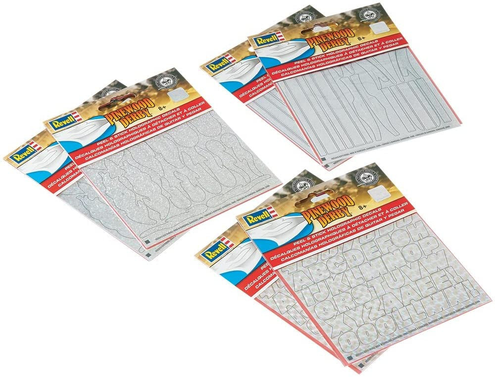 Revell 9445 Bsa Pwd Peel & Stick Hologram Decal Assortment (6)