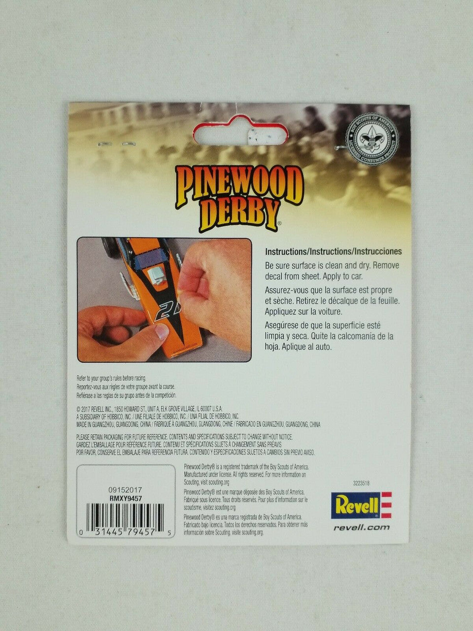 Revell 9457 Bsa Pwd Peel & Stick Decal Zombie