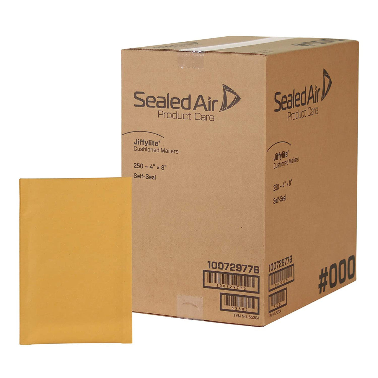 Sealed Air 55304 Superior Envelope, 4 x 8, Manila, Case of 250