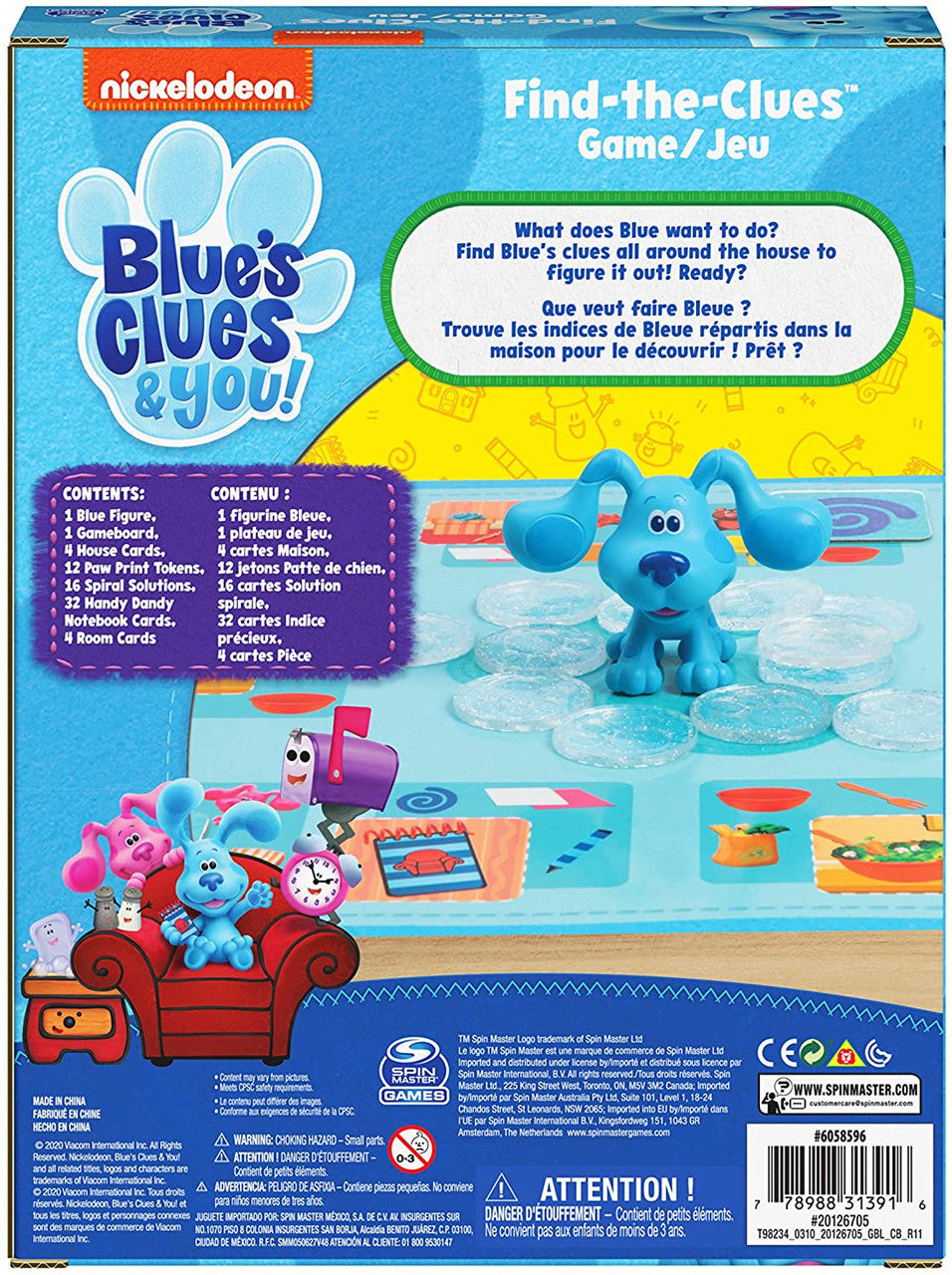 Spin Master 31391 Nickelodeon Blue's Clues Find The Clues - Matching Board Game