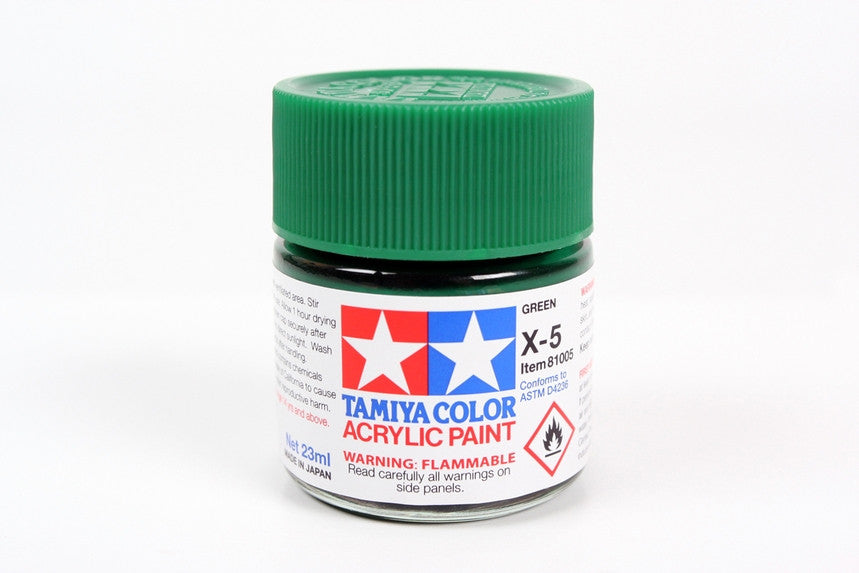 Tamiya 81005 Large Acrylic X-5 Green - 23ml