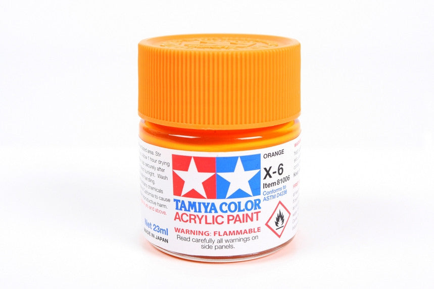 Tamiya 81006 Large Acrylic X-6 Orange - 23ml