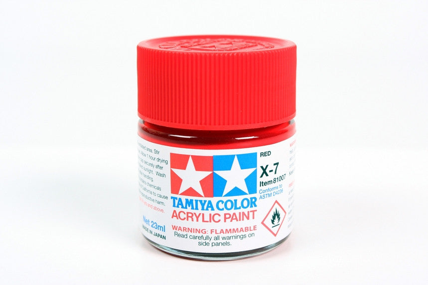 Tamiya 81007 Large Acrylic X-7 Red - 23ml