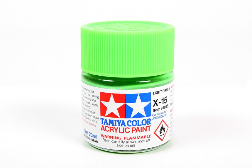 Tamiya 81015 Large Acrylic X-15 Light Green - 23ml