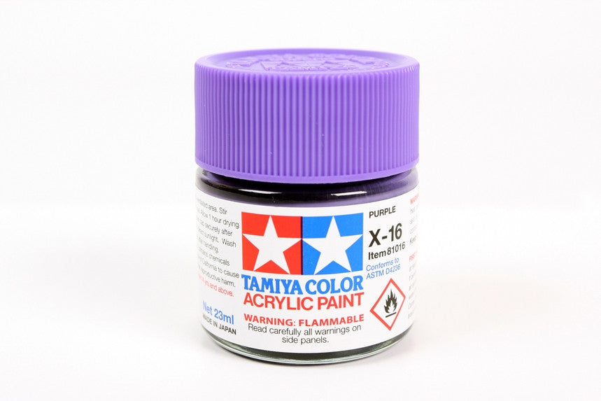 Tamiya 81016 Large Acrylic X-16 Purple - 23ml