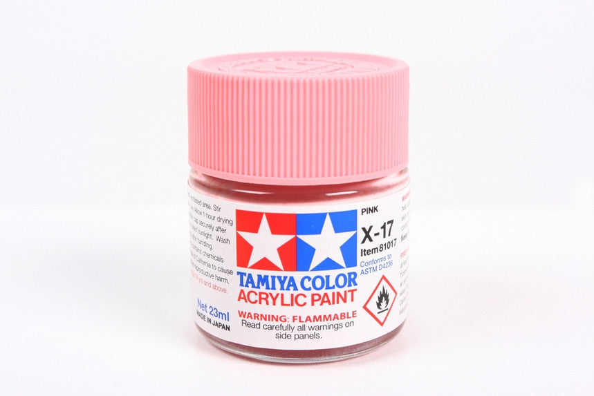Tamiya 81017 Large Acrylic X-17 Pink - 23ml