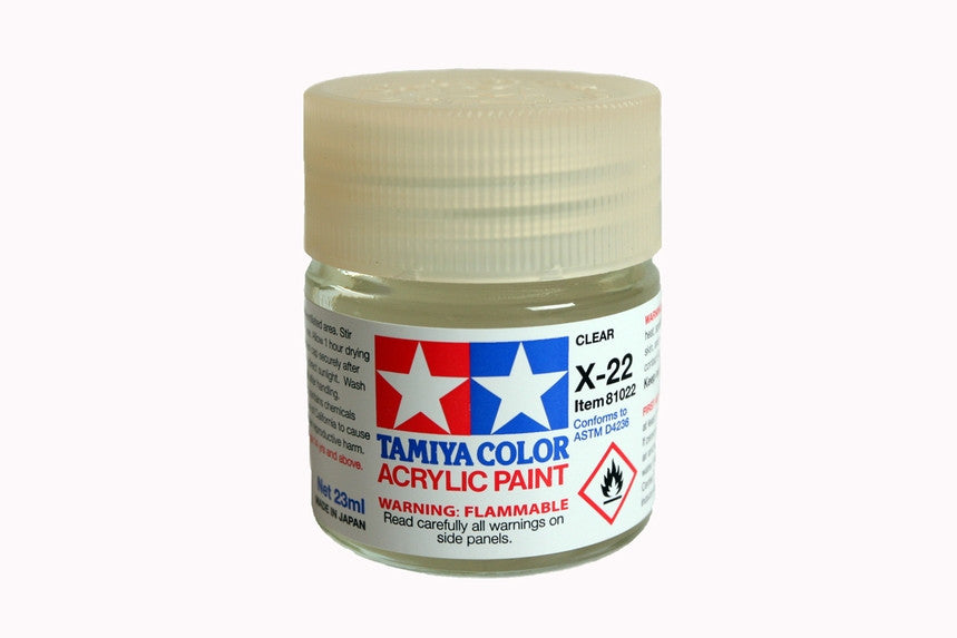 Tamiya 81022 Large Acrylic X-22 Clear - 23ml
