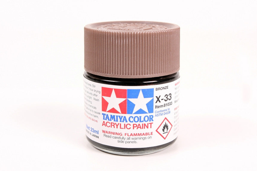 Tamiya 81033 Large Acrylic X-33 Bronze - 23ml