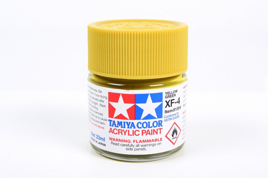 Tamiya 81304 Large Acrylic XF-4 Yellow Green - 23ml