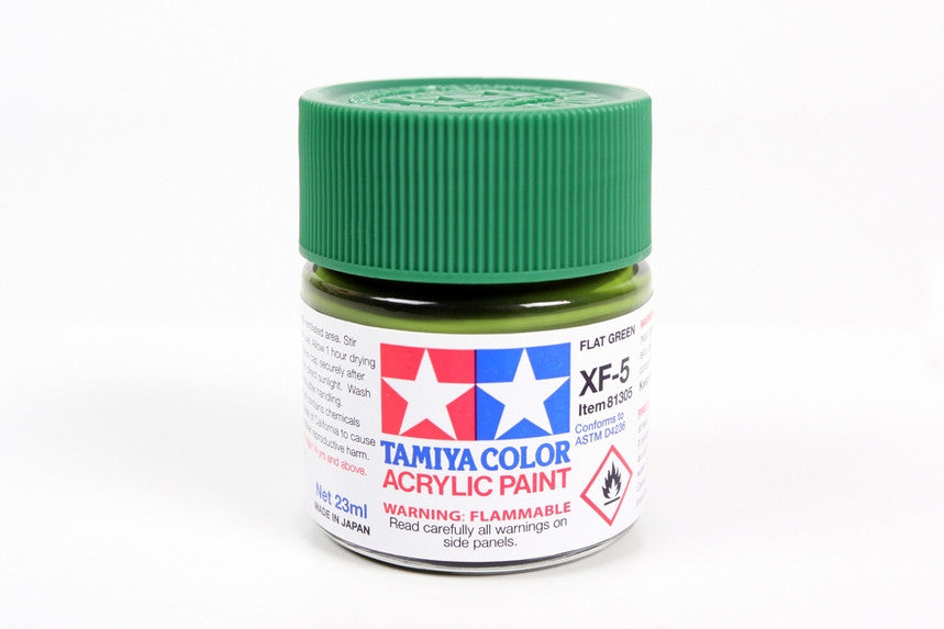 Tamiya 81305 Large Acrylic XF-5 Flat Green - 23ml