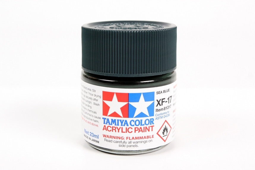 Tamiya 81317 Large Acrylic XF-17 Sea Blue - 23ml