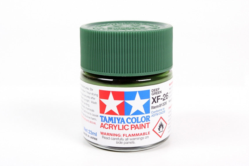 Tamiya 81326 Large Acrylic XF-26 Deep Green - 23ml