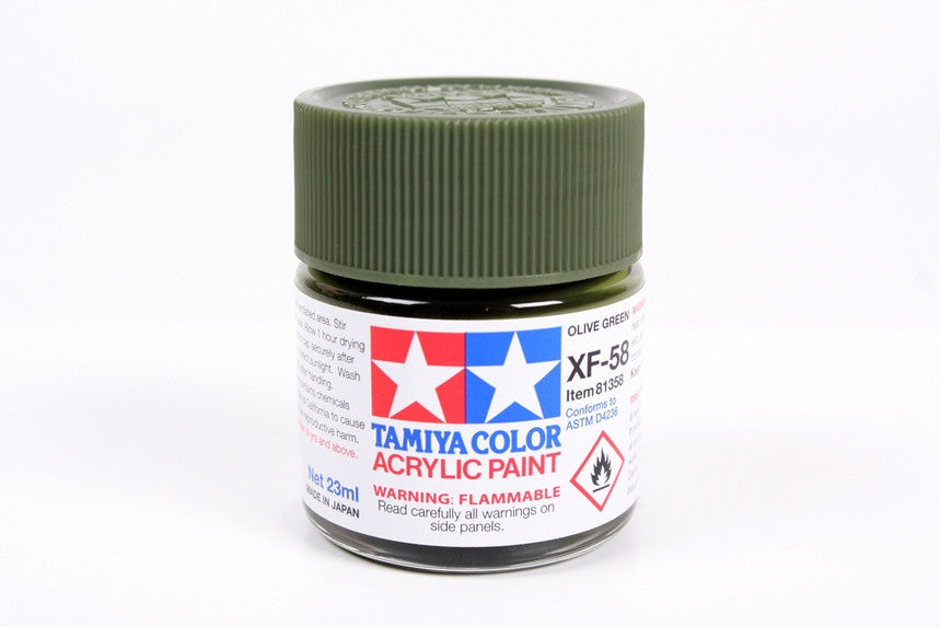 Tamiya 81358 Large Acrylic XF-58 Olive Green - 23ml