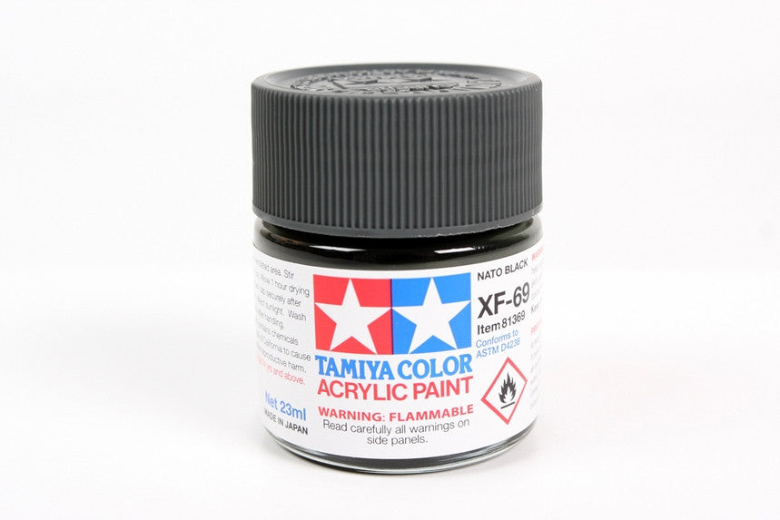 Tamiya 81369 Large Acrylic XF-69 NATO Black - 23ml