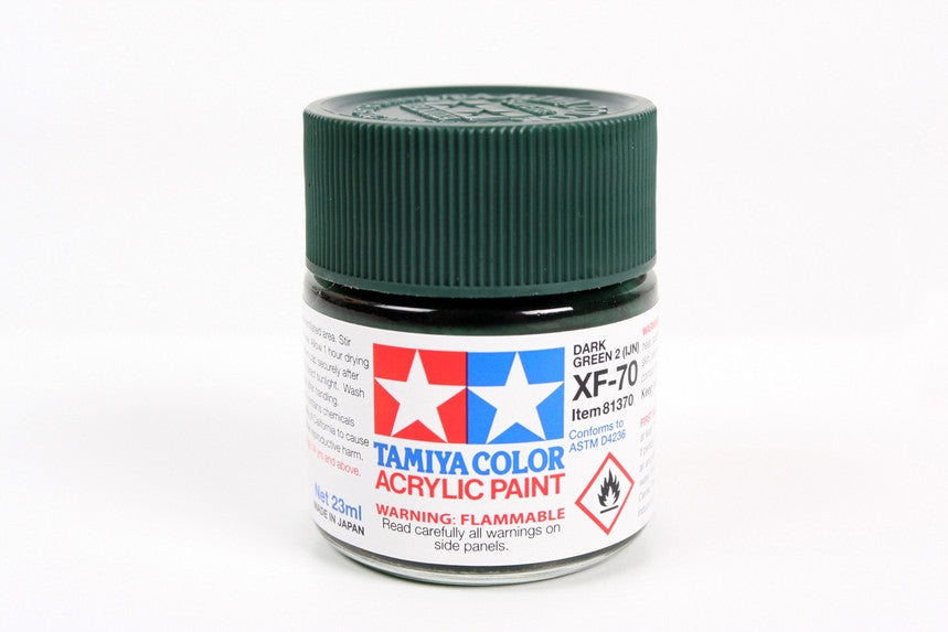 Tamiya 81370 Large Acrylic XF-70 Dark Green - 23ml
