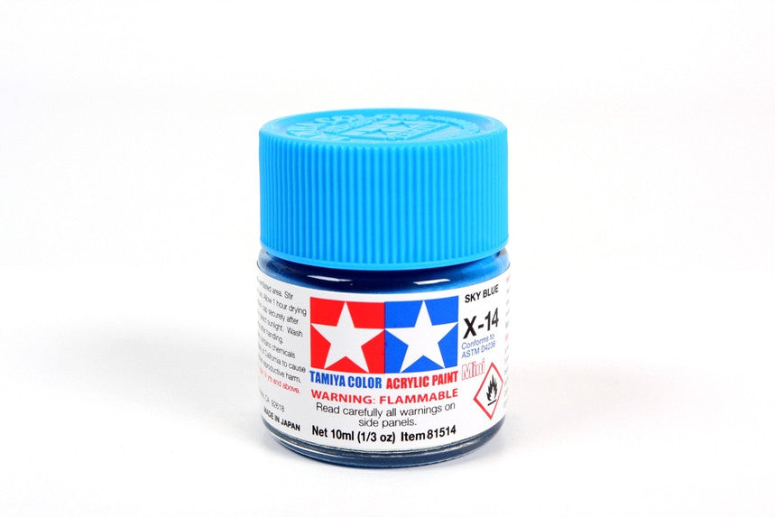 Tamiya 81514 Mini Acrylic X-14 Sky Blue - 10ml