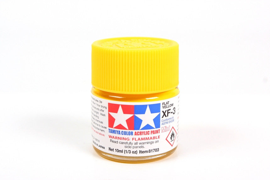 Tamiya 81703 Mini Acrylic XF-3 Flat Yellow - 10ml