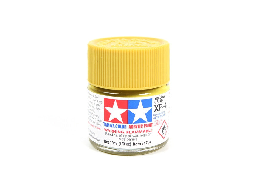 Tamiya 81704 Mini Acrylic XF-4 Yellow Green - 10ml