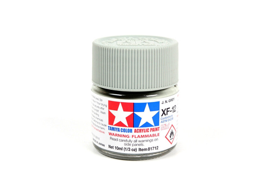 Tamiya 81712 Mini Acrylic XF-12 J.N. Gray - 10ml