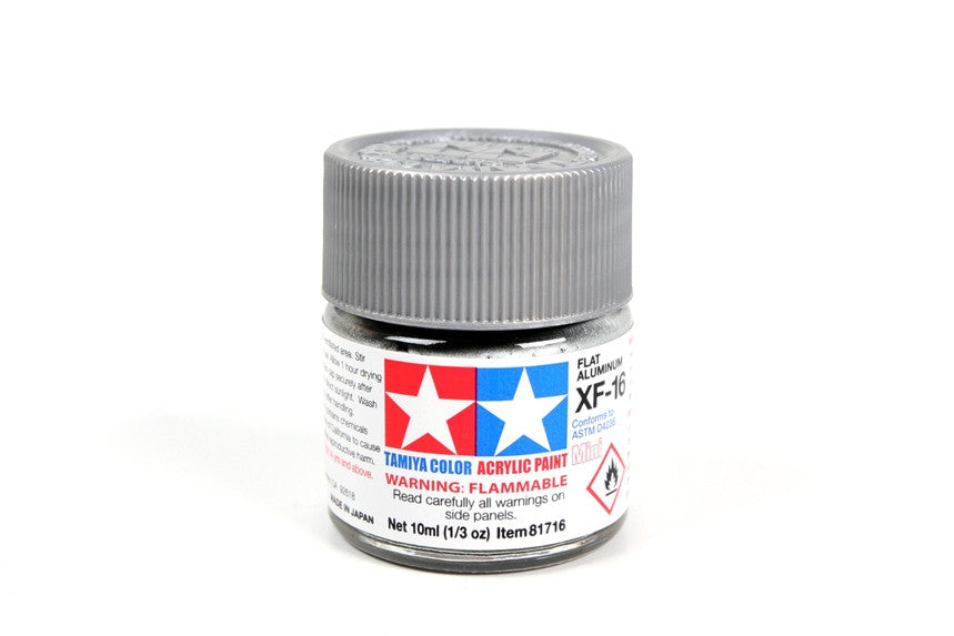 Tamiya 81716 Mini Acrylic XF-16 Flat Aluminum - 10ml