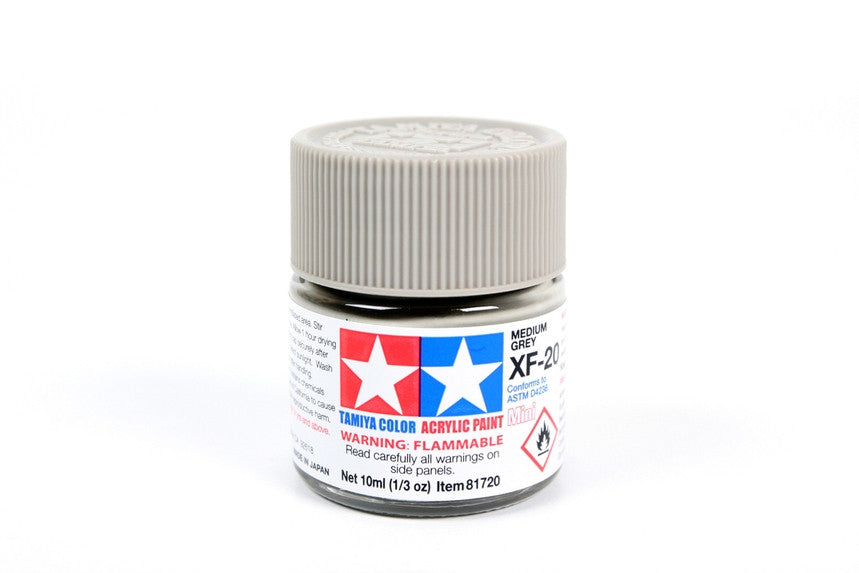 Tamiya 81720 Mini Acrylic XF-20 Medium Gray - 10ml