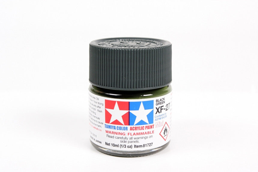 Tamiya 81727 Mini Acrylic XF-27 Black Green - 10ml