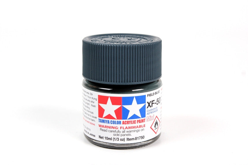 Tamiya 81750 Mini Acrylic XF-50 Field Blue - 10ml